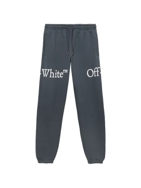 Off-White Bookish scarf cuffed sweatpants Blue 44MCH057F26F001460