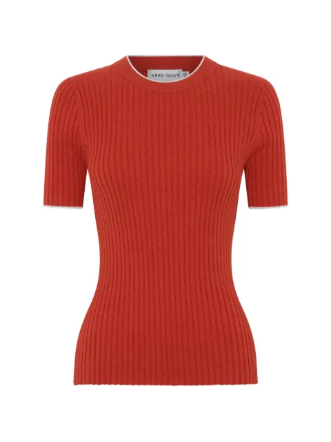 Anna Quan Bebe ribbed-knit top Orange BEBETOP