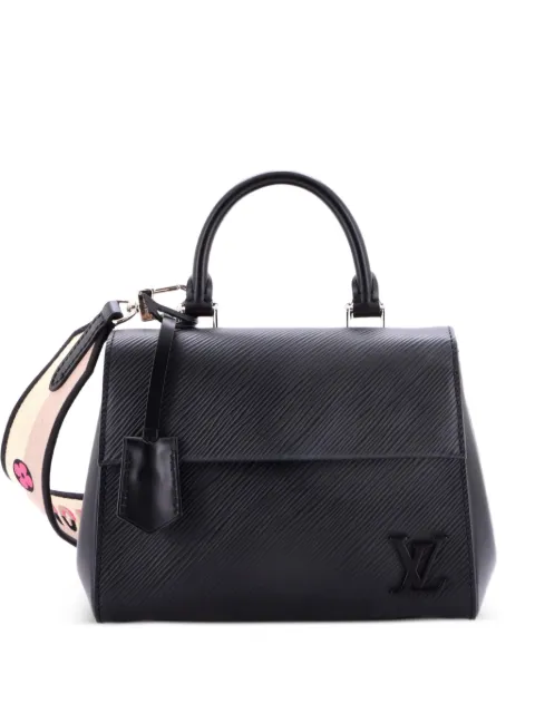 Louis Vuitton Pre-Owned Cluny Top Handle Bag Epi Leather Mini satchel Black LS9F1XPV42XQ6EXD