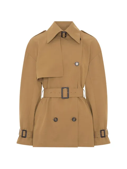 Anna Quan Farren double-breasted trench coat Neutrals FARRENCROPPEDTRENCHCOAT