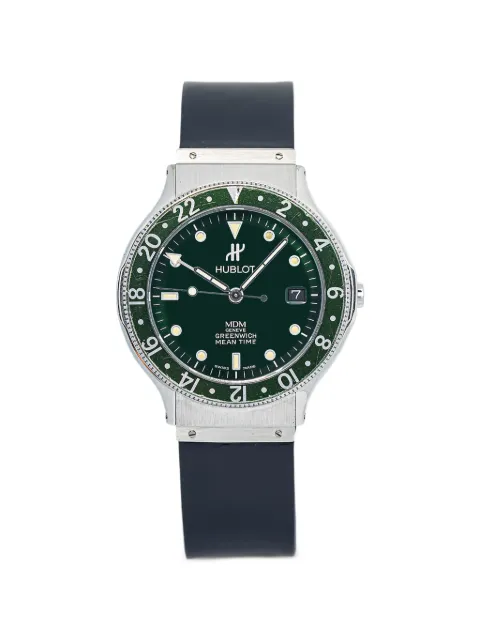 Hublot Classic MDM Greenwich Mean Time 36mm watch Green 1572