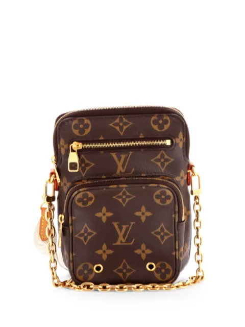 Louis Vuitton Pre-Owned Utility Phone Sleeve Bag Monogram Canvas crossbody bag Brown OAL46NY7HBO438NT