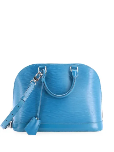 Louis Vuitton Pre-Owned Alma Handbag Epi Leather PM satchel Blue KFQ89XB3ST33WL28