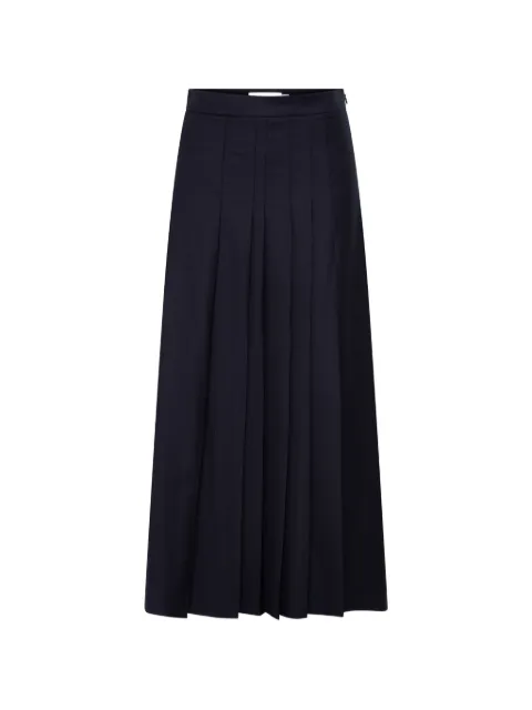 Anna Quan Sable pleated midi skirt Black SABLESKIRT