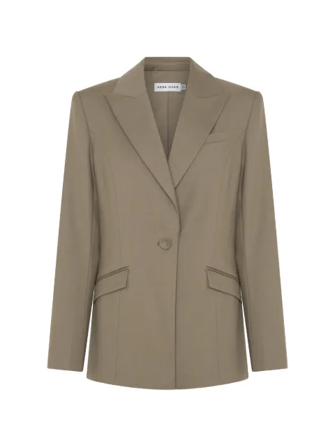 Anna Quan Willow peak-lapels blazer Brown WILLOWBLAZER