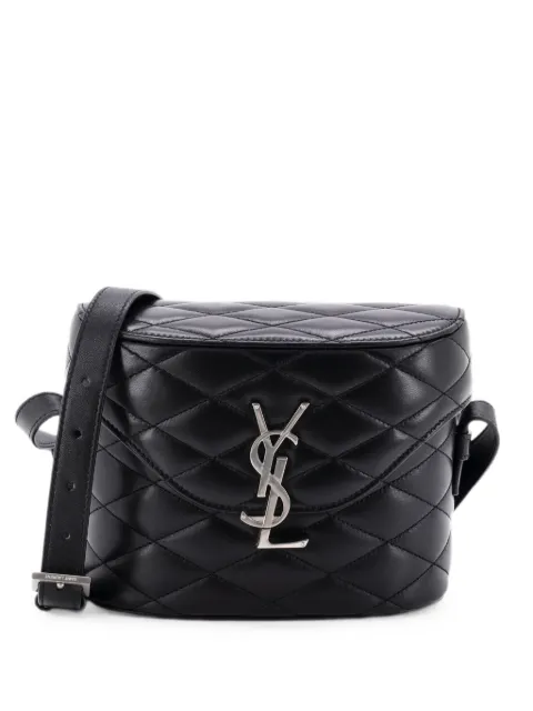 Saint Laurent Pre-Owned June Box Bag Quilted Leather crossbody bag Black 0M82AHVX174R5K2P