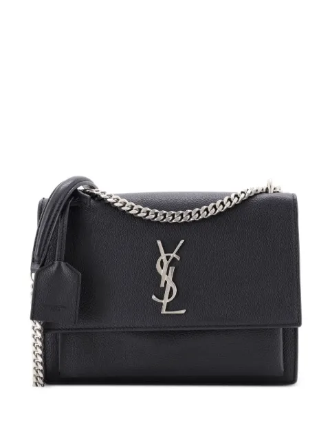 Saint Laurent Pre-Owned Sunset Leather Medium crossbody bag Black LA1NE3F5U86GO7MN