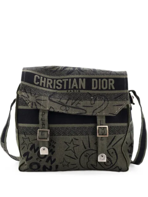 Christian Dior Pre-Owned Diorcamp Messenger Bag Printed Canvas crossbody bag Green VFDGJI6GDD79TNSC