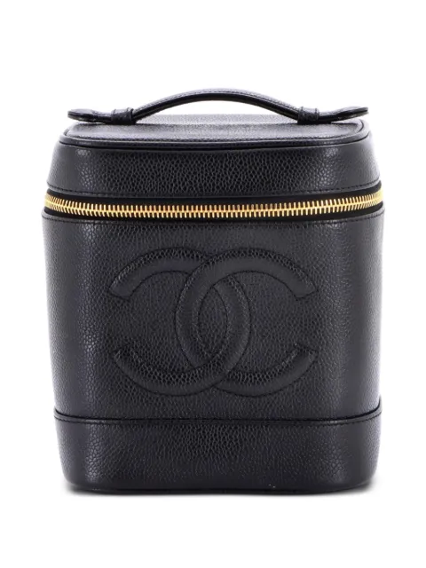 CHANEL Pre-Owned Timeless Cosmetic Case Caviar Tall pouch Black FLSDSH6AU49F1Y7T