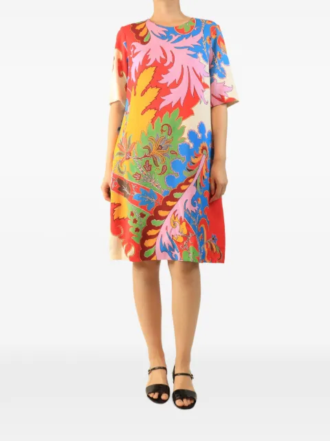 Etro Pre-Owned abstract-print short-sleeve midi dress Red SHORTSLEEVEABSTRACTPRINTMIDIDRESS