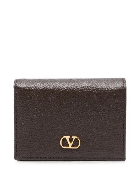 Valentino Garavani VLogo Signature grained leather wallet Brown WP0AJ3SNP