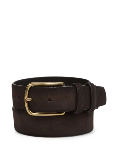 Officine Creative calf suede buckle-fastening belt Brown OCFSTRI33LIGC3AERO