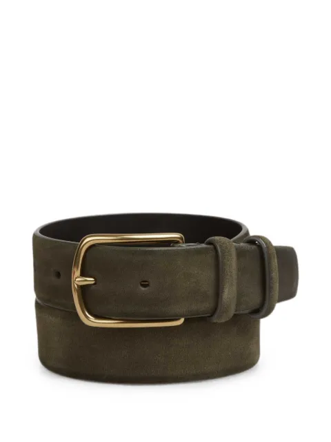 Officine Creative calf suede buckle belt Green OCFSTRI33LIGC3AERO