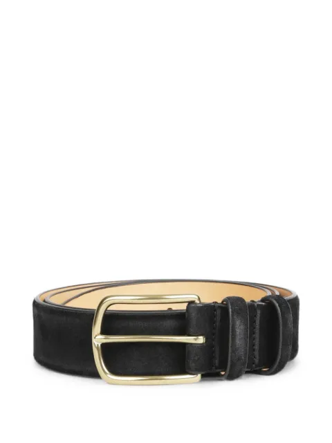 Officine Creative suede buckle-fastening belt Black OCFSTRI33LIGC1LCACHEMIRE