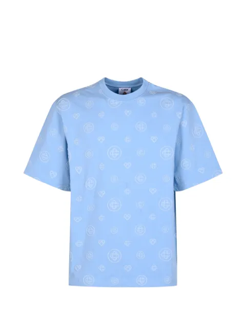 Casablanca monogram short-sleeve T-shirt Blue MSS26JTS04