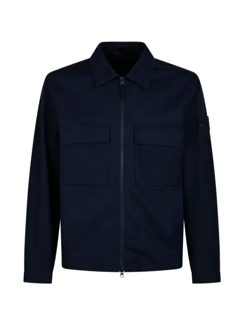 Stone Island zip-up long-sleeve jacket Blue 1200018S0