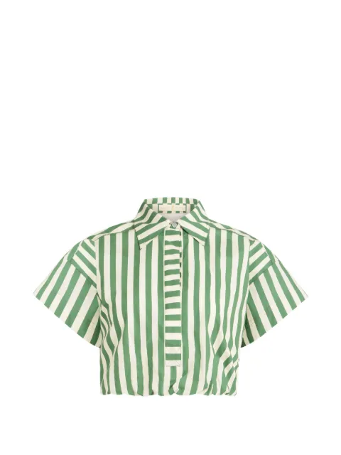 Marie Oliver Sierra sriped top Green 1S11138