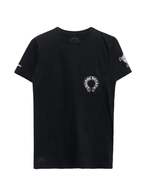 Chrome Hearts logo-print pocket T-shirt Black CHRM1441