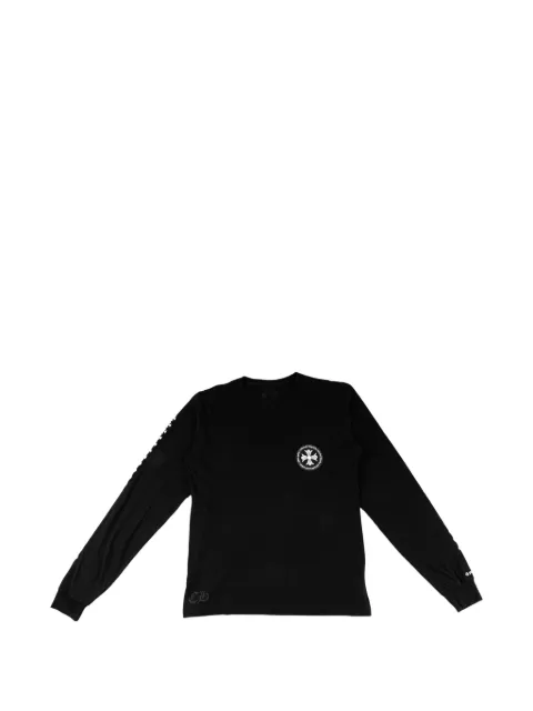 Chrome Hearts logo-print long-sleeve T-shirt Black CHRM1440