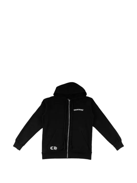 Chrome Hearts Fleur logo-print hoodie Black CHRM1438