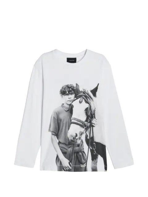 Simone Rocha long-sleeve graphic-print T-shirt White 5194P73BW0569WHITE