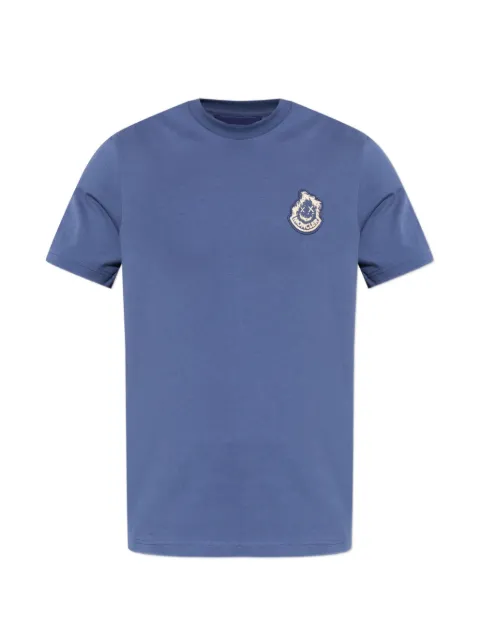 Moncler logo-patch T-shirt Blue L20918C0002189AUG