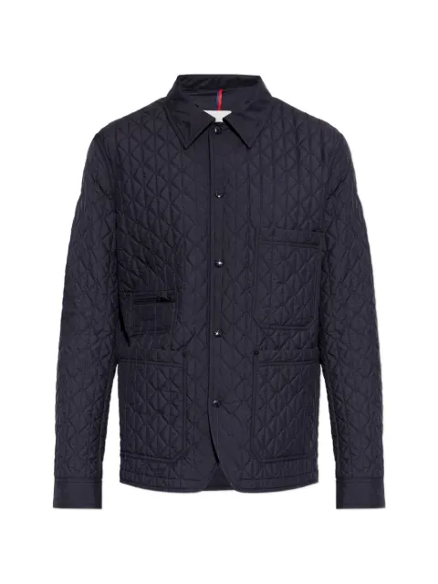 Moncler Theoline diamond-quilted jacket Blue L20911G00024N0556