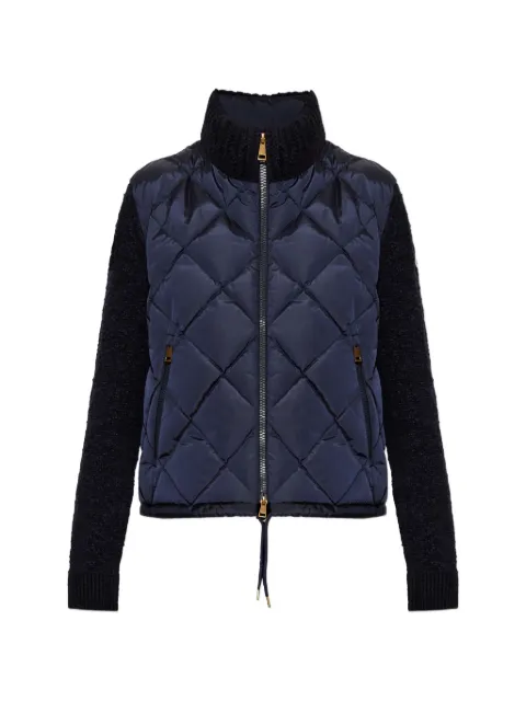 Moncler quilted panelled jacket Blue L20939B00007N0004