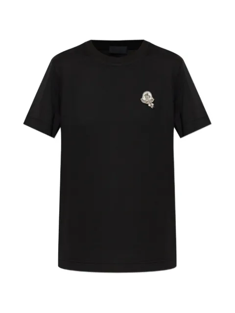 Moncler logo-patch T-shirt Black L20938C0002489B8U