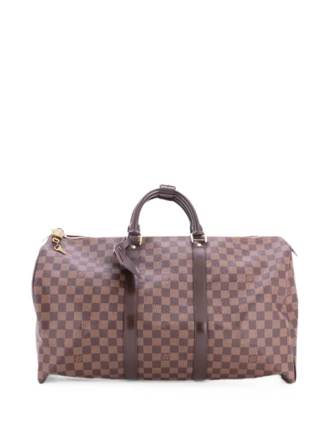 Louis Vuitton Pre-Owned Keepall Bag Damier 50 travel bag Brown CYNO2XV3TAMU8QMF