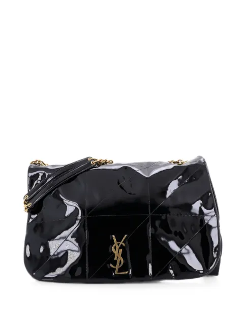 Saint Laurent Pre-Owned Jamie 4.3 Quilted Patent Large shoulder bag Black I9VRPKI5MN9EQARX