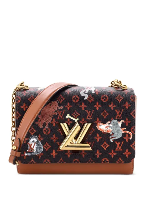 Louis Vuitton Pre-Owned Twist Handbag Limited Edition Grace Coddington Catogram Canvas MM shoulder bag Brown C1S1UOIA51HWUJR8