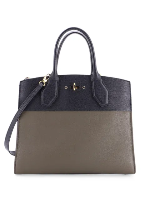 Louis Vuitton Pre-Owned City Steamer Handbag Leather MM tote bag Black GOKAZON9WRSIZ9LP