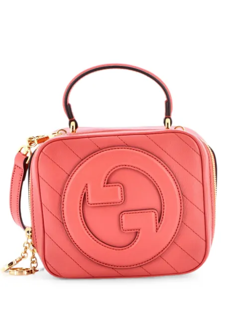 Gucci Pre-Owned Blondie NM Top Handle Shoulder Bag Diagonal Quilted Leather satchel Pink EY7HDPZ3DNRKY4ZV