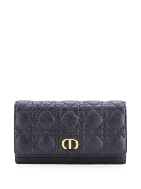 Christian Dior Pre-Owned Caro Pouch with Chain Cannage Quilt Calfskin belt bag Black 1XLUMP8XD2BJOZ8M