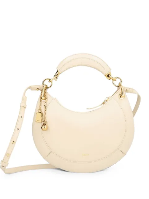 Chloé small Chloé Banana zipped bag in soft leather Neutrals CH26AS921S60