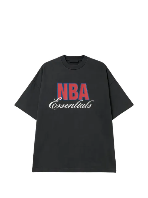 FEAR OF GOD ESSENTIALS logo-print drop-shoulder T-shirt Black 125NB252201F