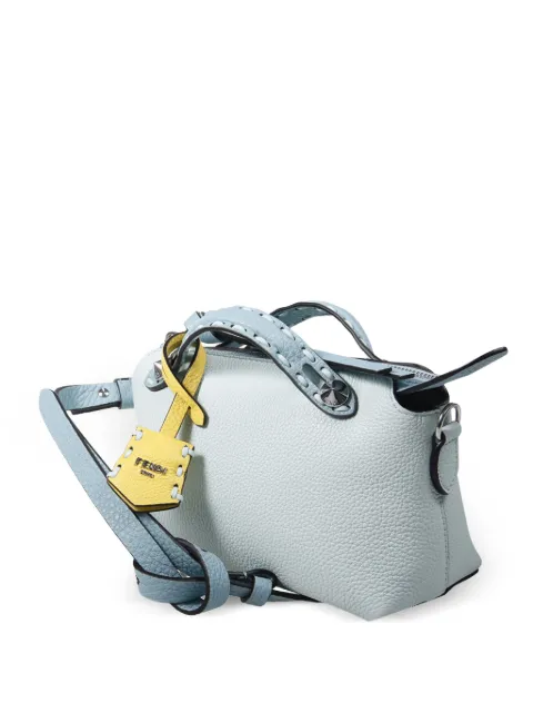 FENDI mini By The Way Selleria grained-leather tote bag Blue 8BS098B11E