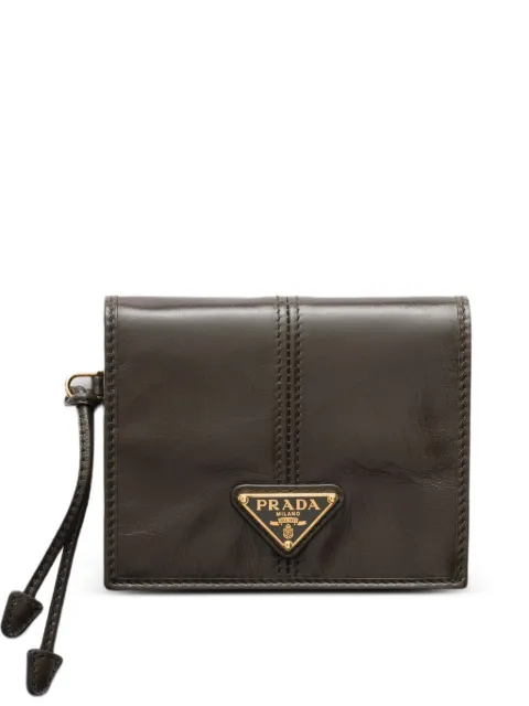 Prada small leather wallet Green 1MV2042CYR