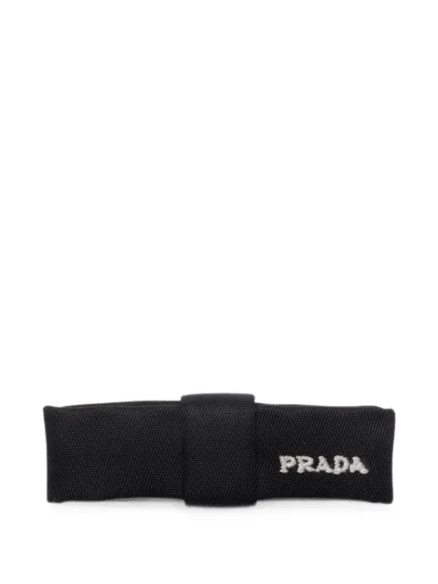 Prada Re-Nylon hair clip Black 1IF3702DMI