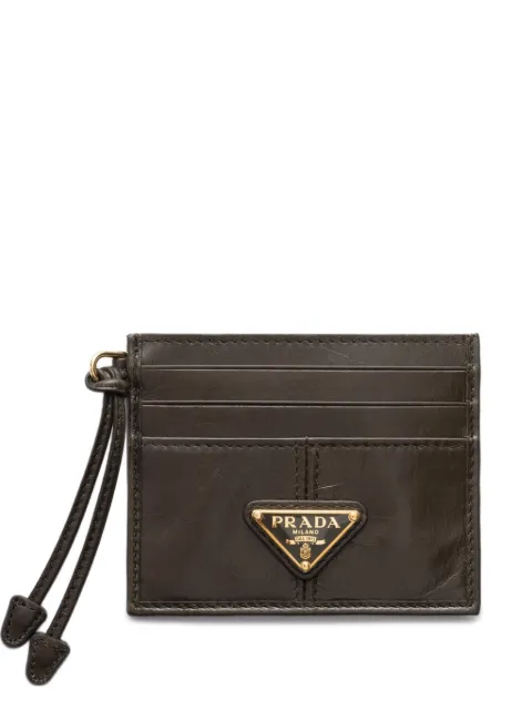 Prada leather card holder Green 1MC0252CYR
