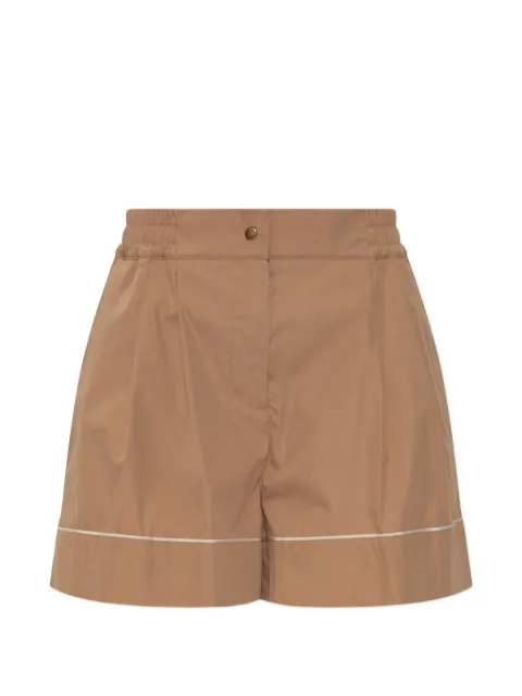 Moncler tailored cotton-blend shorts Brown L20932B00001599MW