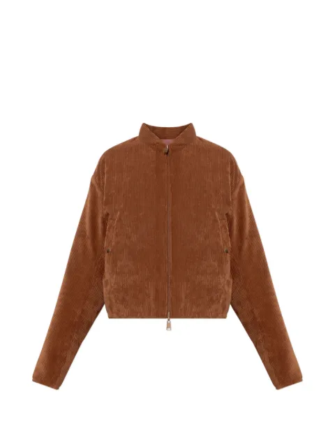 Moncler Blageon corduroy puffer jacket Brown L20931A000115964B