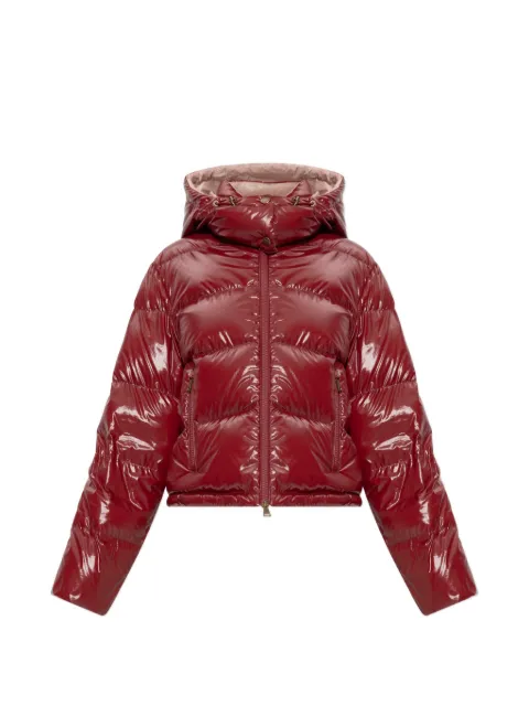 Moncler Niveole quilted hooded jacket Red L20931A00031597EU