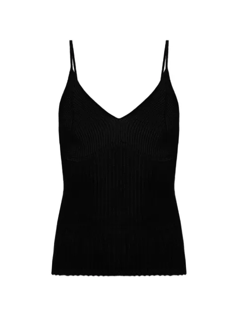 ISABEL MARANT Saloma V-neck tank top Black PU0946FAD3L02I