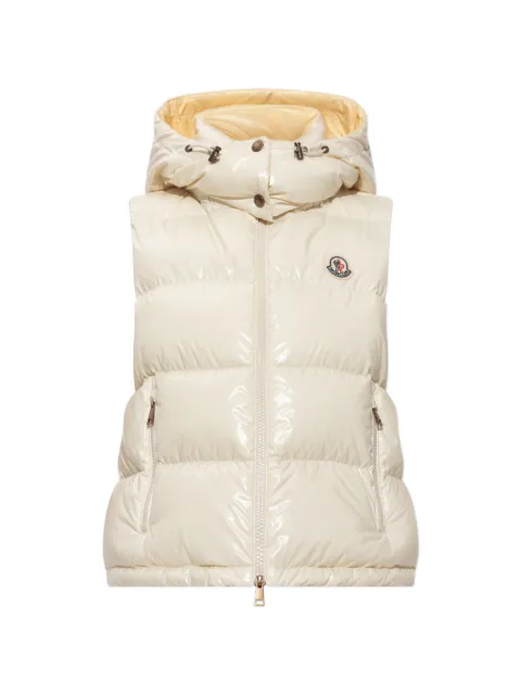 Moncler Niverolle quilted hooded gilet Yellow L20931A00005597EU