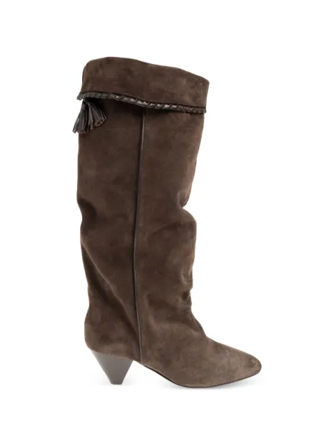 ISABEL MARANT Elita tassel-detail boots Brown BT0038FBC1A20S