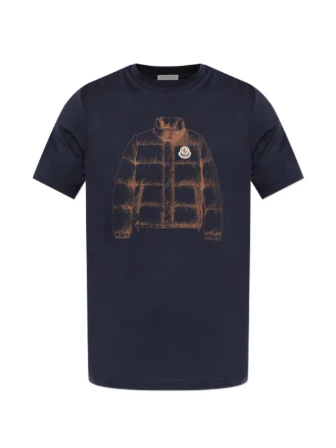 Moncler graphic-print T-shirt Blue L20918C0000289B8U
