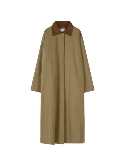 Stylein Sylvia corduroy-collar coat Neutrals SYLVIA