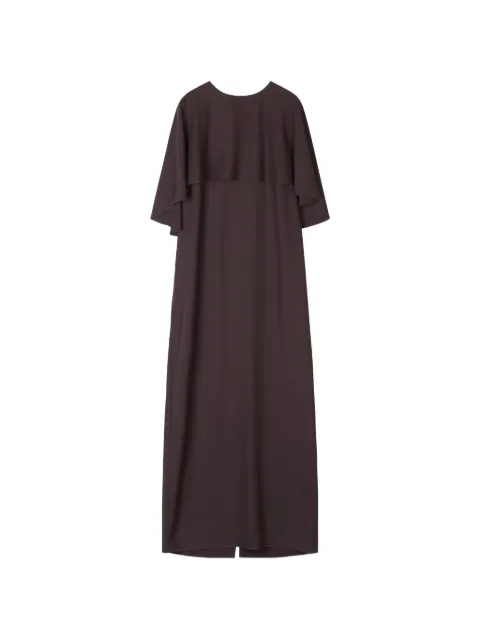 Stylein Maxine cape-detail dress Brown MAXINE